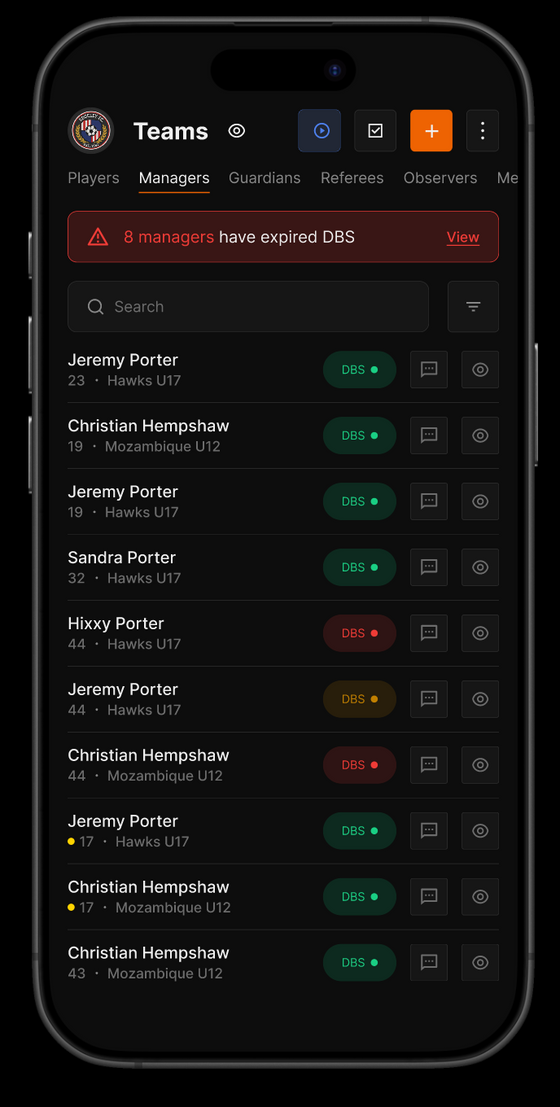 Club Secretary screenshot 1